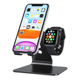 Soporte Para iPhone + Apple Watch - Negro