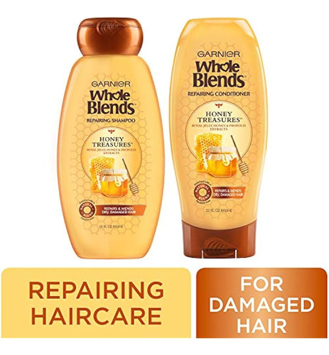 Champú Y Acondicionador Reparador Garnier Hair Care Whole Bl