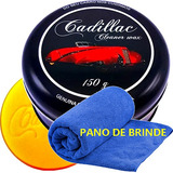 Cera De Carnaúba Cadillac Gold  Cleaner Wax 150g Pano Kit