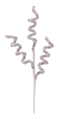 Galho Para Pinheiro Enfeite Decoração Luxo Rosa Branco 54cm