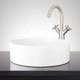 Signature Hardware  Hibiscus - Lavabo De Baño Circular De .