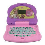 Laptop Infantil Barbie Bilíngue Charm Tech Rosa Candide