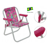 Cadeira Infantil Praia Ou Piscina Em Alumínio Barbie Bel