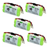 Kit 5 Baterias Telefone Sem Fio 2,4v 600mah Aaa Flex Fx-70u