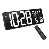 Reloj De Pared Digital Grande, Pantalla Led De 16.5 Pulgadas