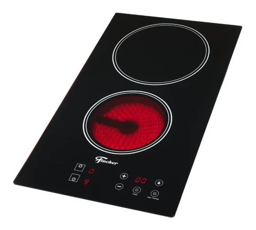 Fogão Elétrico Touch Cooktop 2 Bocas Ideal P/ Studio Fischer