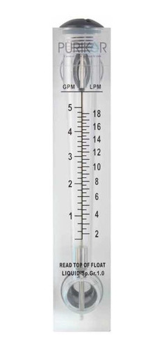 Flujómetro Industrial Para Líquidos Y Gases, 1 A 5 Gpm