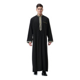 Vestido De Abaya Islámico Thobe Kaftan Para Hombre, Batas La