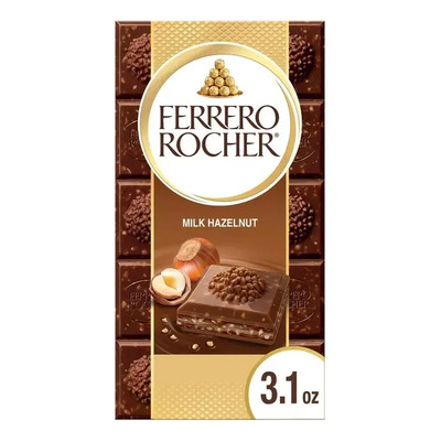Barra de Chocolate Ferrero Rocher con Leche y Avellana, 90 g | MercadoLibre