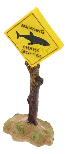 Tablón De Advertencia De Tiburones Para Decoración De Acuari