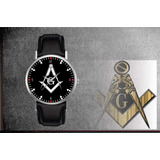 Relógio De Pulso Personalizado Maçonaria Maçon - Cod.mçrp013
