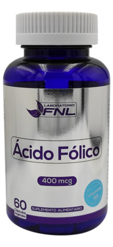 Acido Folico Fnl 60 Caps 400mcg Sabor Natural Fnl