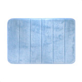 Tapete De Banheiro Antiderrapante Super Soft Azul 60x40cm