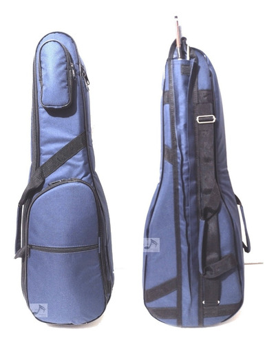Case Violino 4/4 Ou 3/4 Extra Luxo Forro Almofadado Cor Azul