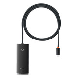 Adaptador Hub Baseus Tipo-c + 4 Portas Usb Cabo De 1 Metro