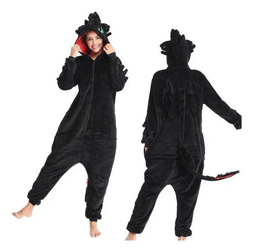 Lys. Pijama Negro Sin Dientes De Kigurumi Cómo Entrenar A