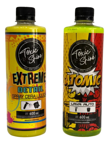 Kit Toxic Shine Lava Autos Atomic - Cera Extreme Detail