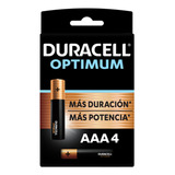 Pilas Aaa Duracell Optimum 4 Piezas Alcalina  41333041421