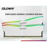 Memória Ram Gloway Rgb Branca Ddr4 16gb(2x8gb) 3200mhz Cl16 