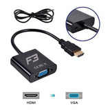 Cabo Conversor Hdmi X Vga Femea C/ Audio Jc-ad-hm/vga F3