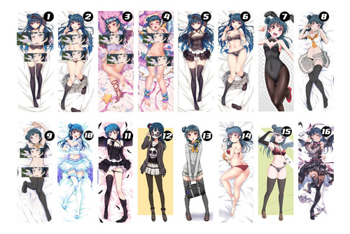 Dakimakura Yoshiko Tsushima 2 Lados + Relleno 50x150