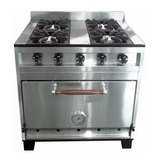 Cocina Industrial Eg 4 Hornallas 80 Cm Horno Pizzero