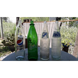 Lote De 4 Botellas Vacias De Vidrio  Coleccionables