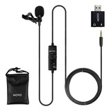 Microfono Movo Lv1, Usb, Para Ordenador, iPhone Y Android