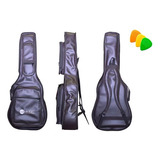Capa Bag Semi Case P/ Violão Folk Premium Couro Fender