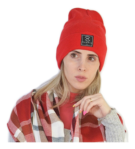 Gorro Lana Rocky Beanie Unisex Liso Moda Tejido Mujer Hombre