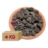 4kg Tezontle Negro, Para Macetas, Jardín, Piedra Decorativa