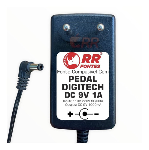 Fonte Pedal Pedaleira Efeitos 9v Digitech Rp50 Rp55