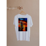 Camiseta De Mujer Diseño Kinesthetic Art Sailing With The Su