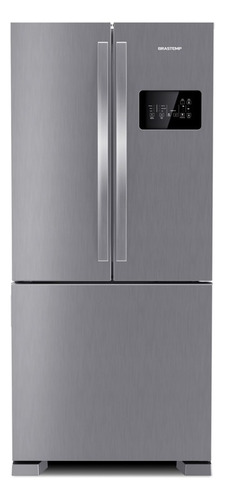 Geladeira Frost Free Side Inverse Inox Bro85ak Brastemp 220v