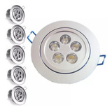 Pack X5 Foco Embutido Ampolleta Focos Embutidos Led 5w Fria