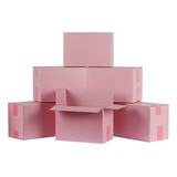 Cajas De Envo 10x6x7, Pequenas De Carton Corrugado Rosa Para