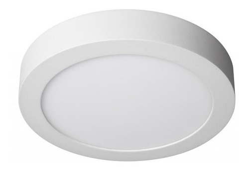 Foco Panel Plafon Led Sobrepuesto Redondo 24w Pack 10 Und