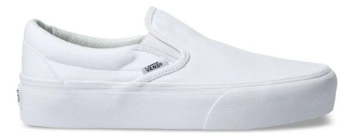 Zapatillas Vans Classic Slip On Platform True White Mujer