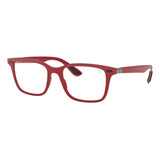 Ray Ban Rb7144m F628 Square Scuderia Ferrari Rojo