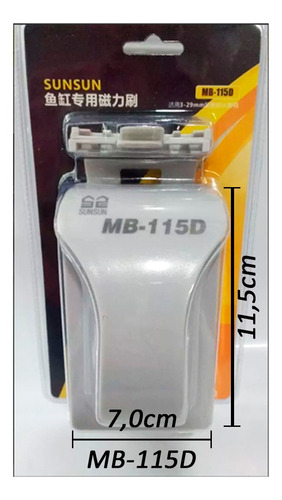 Sunsun Limpador Magnético Vidro 3-29mm C/ Raspador Mb-115d