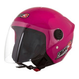 Capacete Moto Aberto Pro Tork New Liberty 3 Three Cores Cor Rosa Tamanho Do Capacete 60