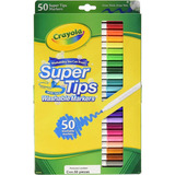 Super Tips 50 Plumones Crayola Marcadores Delgados Lavables Color Multicolor