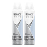 Kit 2 Rexona Clinical Sem Perfume Feminino Woman Aerosol