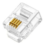 Conector Rj11 Plug 6x6 - Cj10