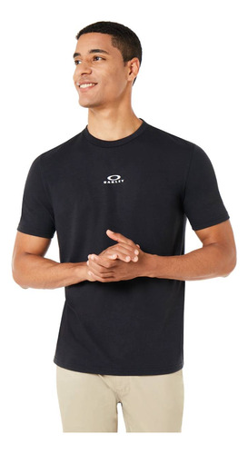 Polera Oakley Bark New Hombre Negro