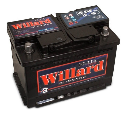 Batería Willard  12v  Ub840 12x85  