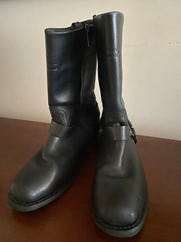 Botas Harley Davidson Cuero-impermeable Usadas Muy Buenas!