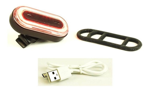 Luz Trasera Bicicleta Recargable Usb 40 Lumen 6 Funciones