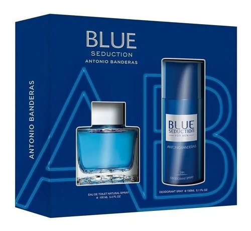 Blue Seduction Hombre Banderas Cofre 100ml Perfumesfreeshop
