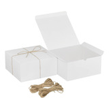 16 Cajas De Regalo Blancas Caja Decorativa De Regalos